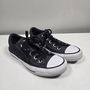 Converse Black and White Padded Checkered Sneakers